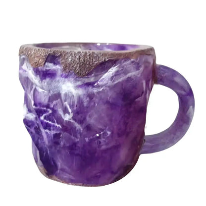 Mineral Crystal Coffee Mug – Elegant 400ml Design with Heat Retention