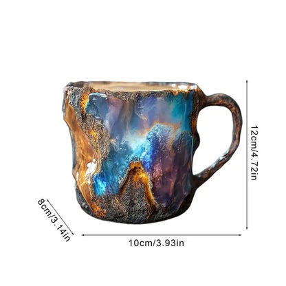 Mineral Crystal Coffee Mug – Elegant 300ml Design with 3D Realistic Texture