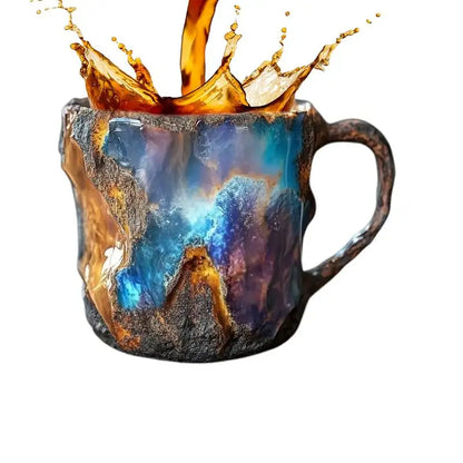 Mineral Crystal Coffee Mug – Elegant 300ml Design with 3D Realistic Texture