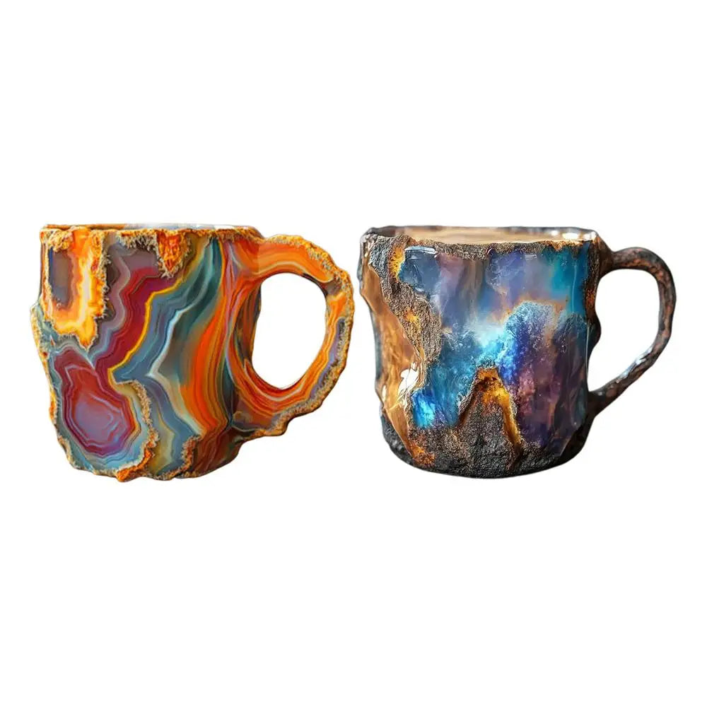 Mineral Crystal Coffee Mug – Elegant 300ml Design with 3D Realistic Texture