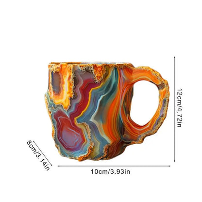 Mineral Crystal Coffee Mug – Elegant 300ml Design with 3D Realistic Texture